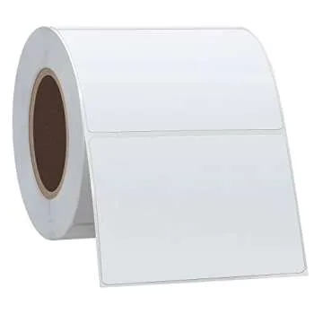 HYBSK 3x2 inch Direct Thermal Label Paper for Barcodes, Address, Compatible with Rollo Label Printer & Zebra Desktop Printers (3"x2",White)