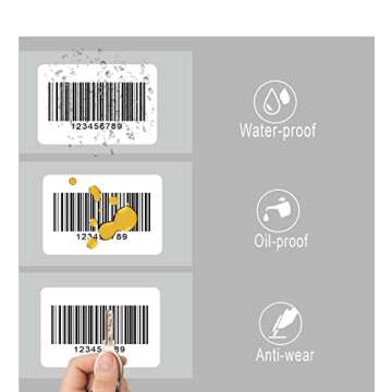 HYBSK 3x2 inch Direct Thermal Label Paper for Barcodes, Address, Compatible with Rollo Label Printer & Zebra Desktop Printers (3"x2",White)
