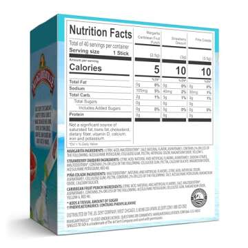 Margaritaville Singles to Go Water Drink Mix, Variety Pack, Includes 4 Flavors: Caribbean Fruit Punc...