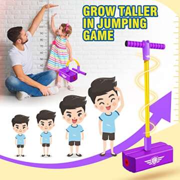 CUUGO LET'S GO! CG Foam Pogo Jumper for Kids, Toys for 3-12 Years Old Boys Girls Pogo Stick Outdoor ...