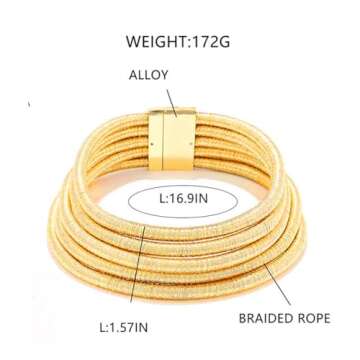 Wosois Tribal Layered Choker Necklace - Stylish African Jewelry