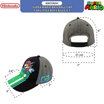 Super Mario Baseball Cap for Kids Ages 4-7