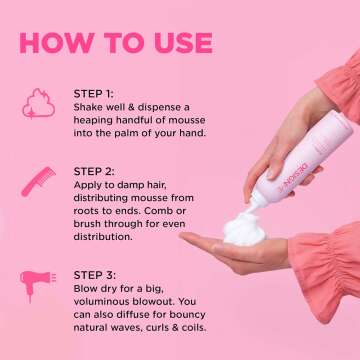 PUFF.ME Volumizing Mousse - Lightweight Hold for Fine Hair