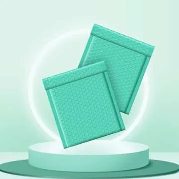 Fuxury 6x9" Bubble Mailers - 150 Pack Teal Padded Envelopes