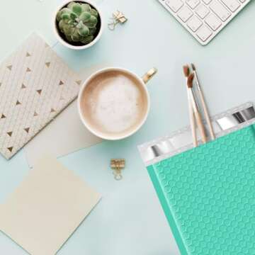 Fuxury 6x9" Bubble Mailers - 150 Pack Teal Padded Envelopes