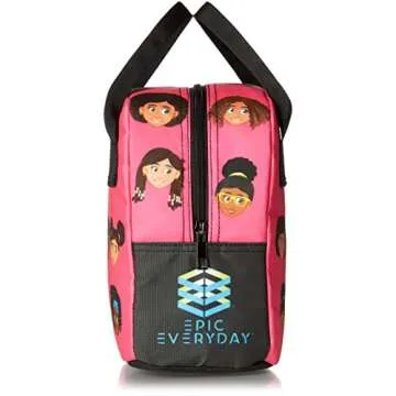 Vibrant School and Lunch Bag for Kids with Character Prints