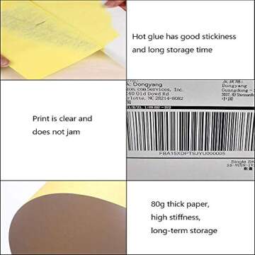 Printable Vinyl Sticker Paper for Inkjet & Laser Printer - 20 Pack Printable Vinyl Sticker Paper Matte Surface White - Standard Letter Size 8.3"x11.8"