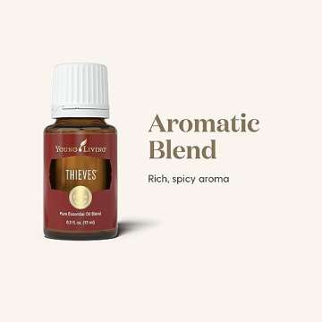 Young Living Thieves Waterless Hand Sanitizer - Convenient 3-Pack for On-The-Go Protection - Powerful Formula - with Soothing Aloe Vera Gel - Travel Size