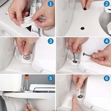 Hibbent Potty Training Toilet Seat, Built-in Magnetic Seat, Lid with Oval Cover, Never Loosen and Slow Close Convertible Toilet Seat for Kids, Adult and Child (White, Round)