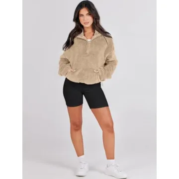ANRABESS Cozy Half-Zip Pullover Hoodie for Winter Fashion