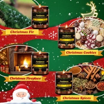 Christmas Candles Set | Holiday Scented Candles for Home