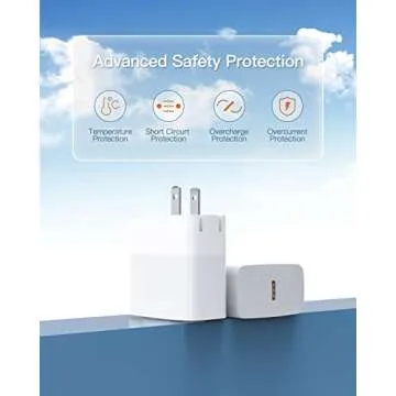 30W Charger Fit for MacBook Air Laptop, iPad Air 4th Generation Tablet with USB C to C Charging Cable