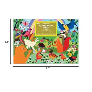 eeBoo: Woodland Rainbow Watercolor Pad/16 Sheets, Perfect for Watercolor Painting, Sketching, Coloring, Hand Crafts with Paints and Other Artworks, Encourages Creativity, and Imagination