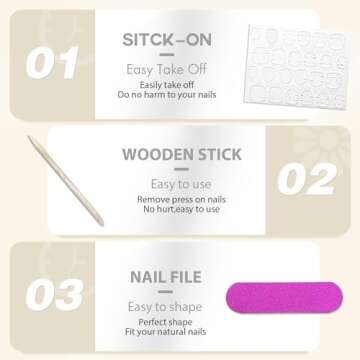 Glossy Purple Press on Nails Almond, KXAMELIE Glue on Nails Medium Length, Fake Nails Stick on Nails for Women and Girls Daily Wear in 24PCS