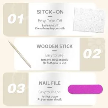 Glossy Purple Press on Nails Almond, KXAMELIE Glue on Nails Medium Length, Fake Nails Stick on Nails for Women and Girls Daily Wear in 24PCS