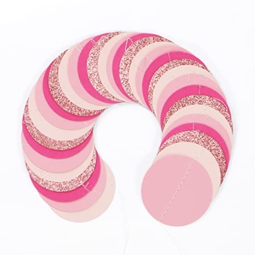 Dazzling Party Garland - Hot-Pink and Rose-Gold 52ft