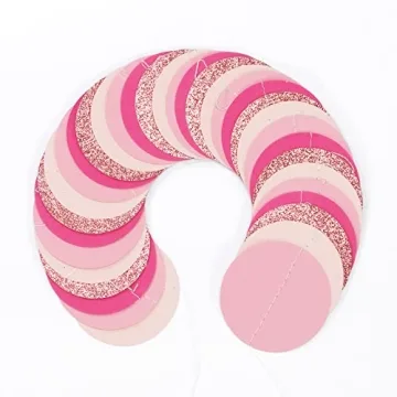 Dazzling Party Garland - Hot-Pink and Rose-Gold 52ft