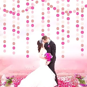 Dazzling Party Garland - Hot-Pink and Rose-Gold 52ft