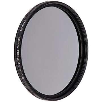 Canon 58mm Circular Filter for Glare Reduction