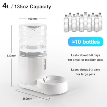 CZPET 4L Automatic Pet Water Dispenser For Cats And Dogs