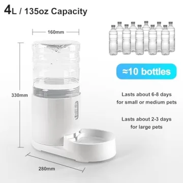 CZPET 4L Automatic Pet Water Dispenser For Cats And Dogs