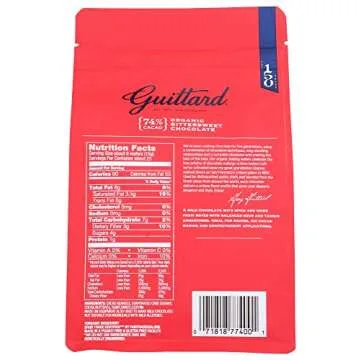 Guittard, Organic 74% Chocolate Baking Wafers, 12 Ounce
