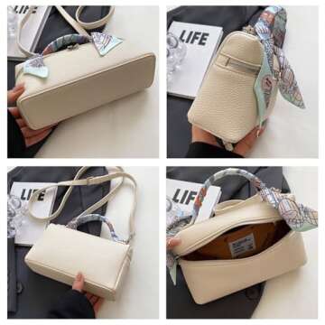 Oagasi Women's Crossbody Handbags Designer Handbags for Women Clutch Purses for Women Purses Crossbody Bags for Women (Grey)