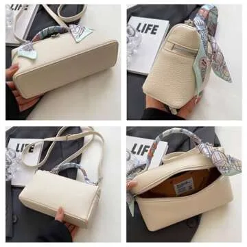 Oagasi Women's Crossbody Handbags Designer Handbags for Women Clutch Purses for Women Purses Crossbody Bags for Women (Grey)