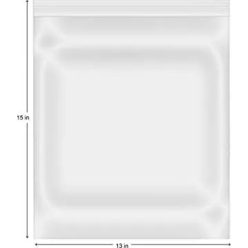 Plastimade Zip'n'Close Disposable Plastic Resealable Storage Bags, 2 Gallon Size, 45 Bags, Great for Home, Office, Vacation, Traveling, Sandwich, Fruits, Nuts, Cookies, Or Any Storage Needs (3 Packs)