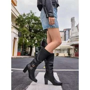 Ermonn Stylish Knee High Boots for Women - Comfort & Design