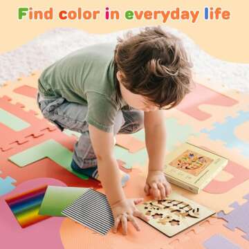 Learning Toys for Toddlers 1-3, Wooden Shape Color Sorter Iridescent-Animals-Theme Montessori Toys Educational Toys STEM Toys Wooden Puzzles for Toddlers Outdoor Toys Sensory Toys for Toddlers Age 2+