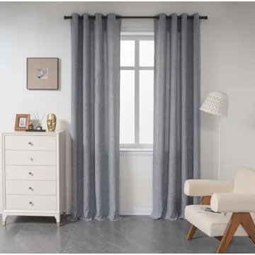 Customizable Washed Linen Blackout Curtains for Home