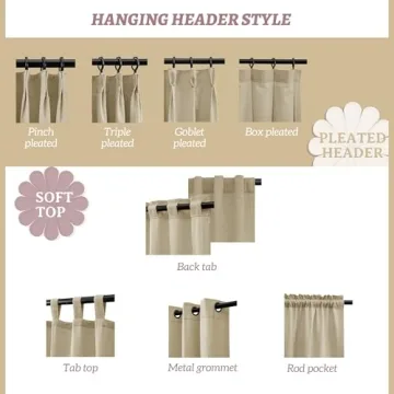 Customizable Washed Linen Blackout Curtains for Home