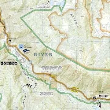 Aspen Independence Pass Map - National Geographic Trails 127