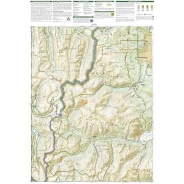 Aspen Independence Pass Map - National Geographic Trails 127