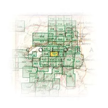 Aspen Independence Pass Map - National Geographic Trails 127