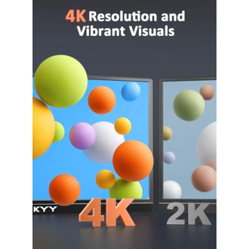KYY 4K Portable Monitor 15.6" UHD IPS Screen for Laptop & Gaming
