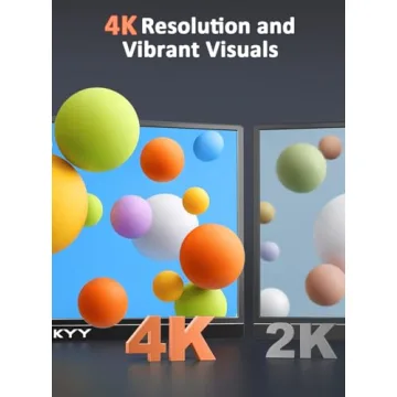 KYY 4K Portable Monitor 15.6" UHD IPS Screen for Laptop & Gaming