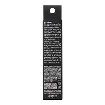 e.l.f. Cosmetics E.l.f. wow brow gel, fiber-infused formula, deep brown, 0.12 Ounce ., Deep Brown, 0.123 Ounce