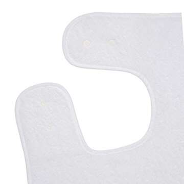 Clevamama Splash and Wrap Baby Bath Towel (White) - Ideal for Infants