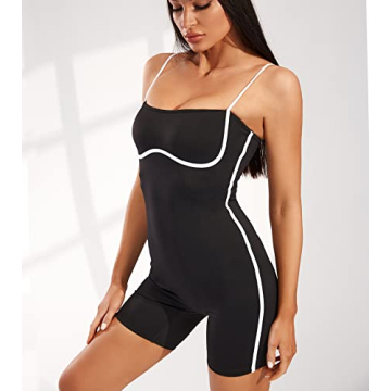 Move With You Women's Yoga Spaghetti Strap Romper