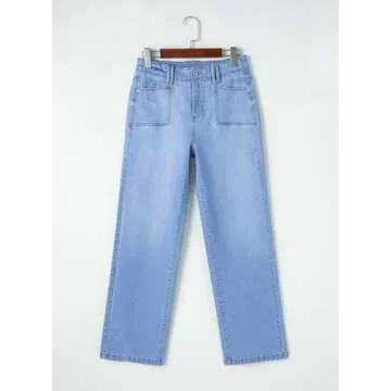 Astylish Women’s High Waisted Wide Leg Jeans