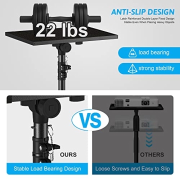 Projector and Laptop Stand - Adjustable Tripod