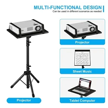 Projector and Laptop Stand - Adjustable Tripod