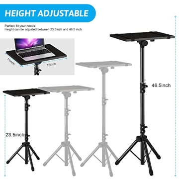 Projector and Laptop Stand - Adjustable Tripod