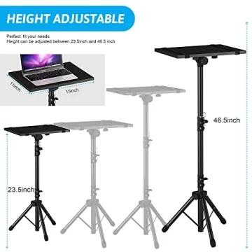 Projector and Laptop Stand - Adjustable Tripod