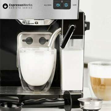 All-In-One Espresso Machine with Grinder & Steamer
