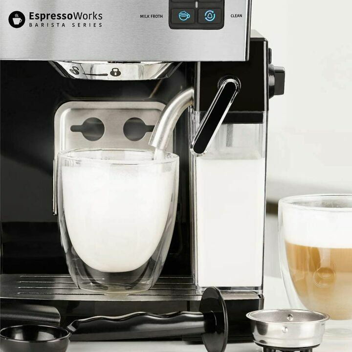 All-In-One Espresso Machine with Grinder & Steamer