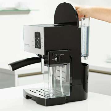 All-In-One Espresso Machine with Grinder & Steamer