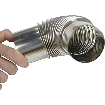 Stainless Steel 90° Stove Pipe Elbows for Home & Camping